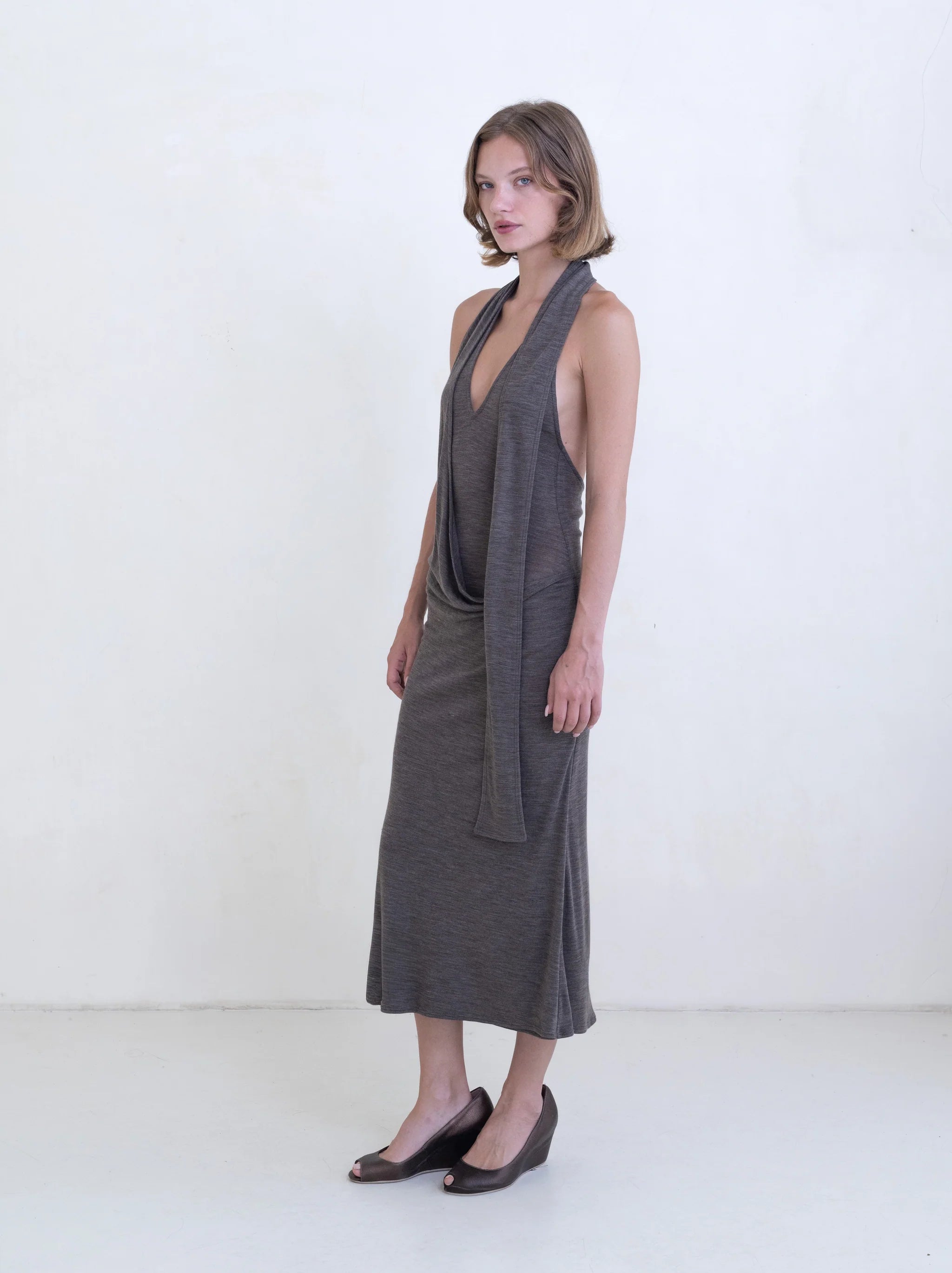 Bella Anna Duo Dress Grey
