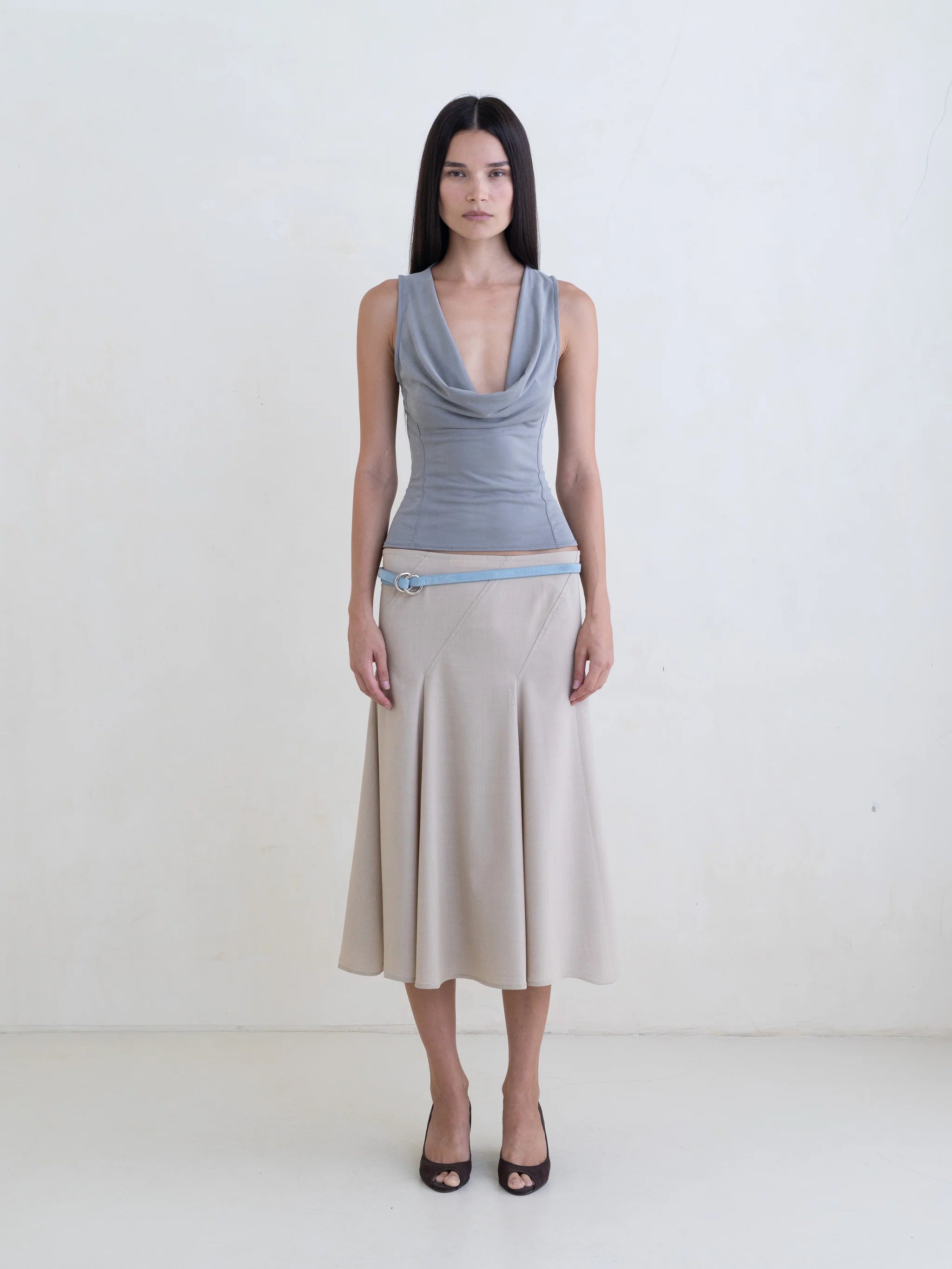 Bella Anna Fall Top Grey