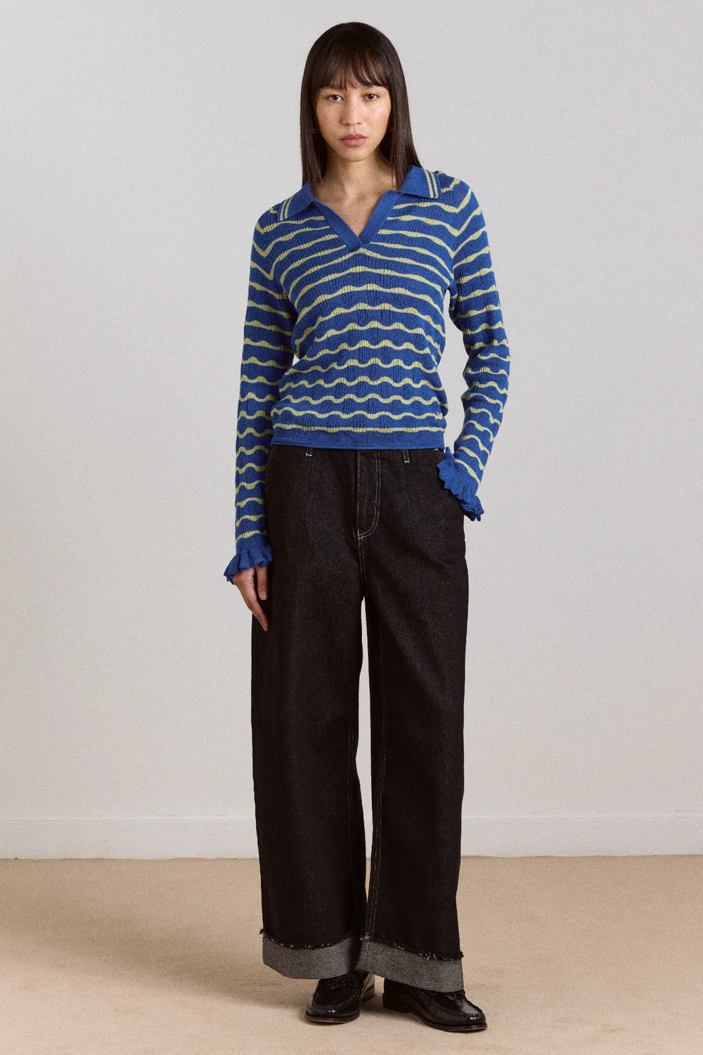 Damson Madder Loose Fit Pascal Jeans Black Wash