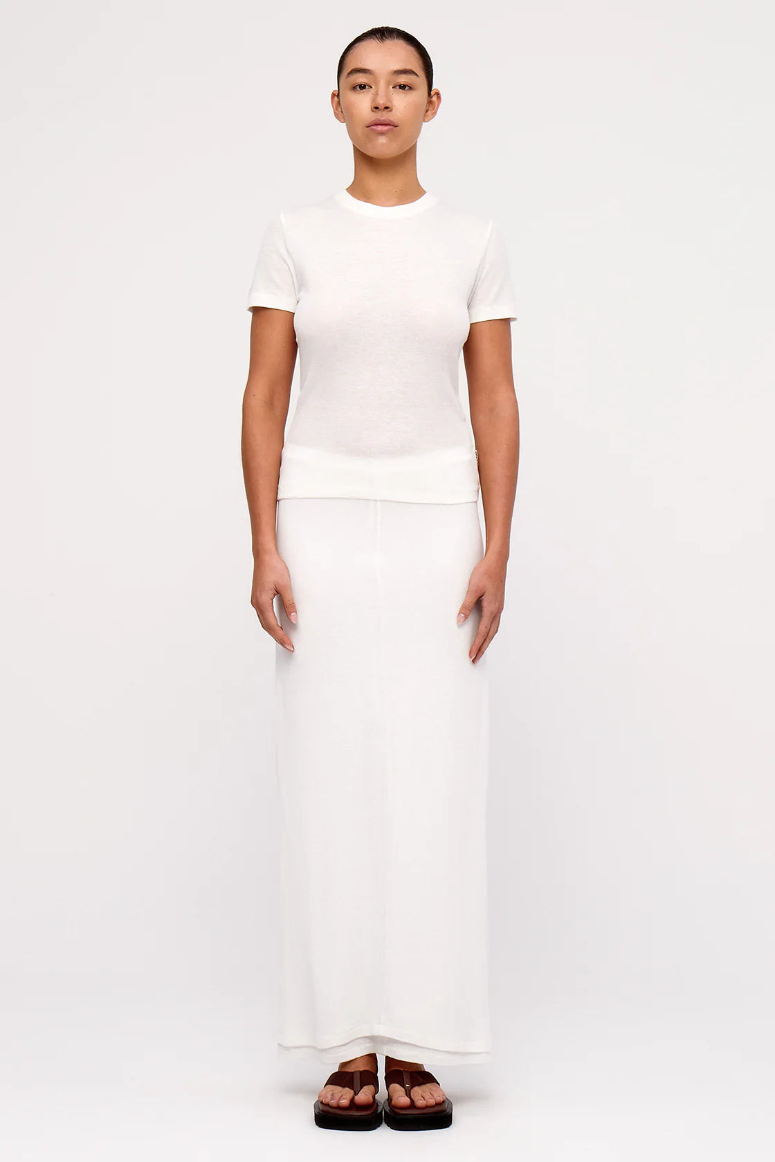 Zulu & Zephyr Hemp Jersey Tee Shirt White