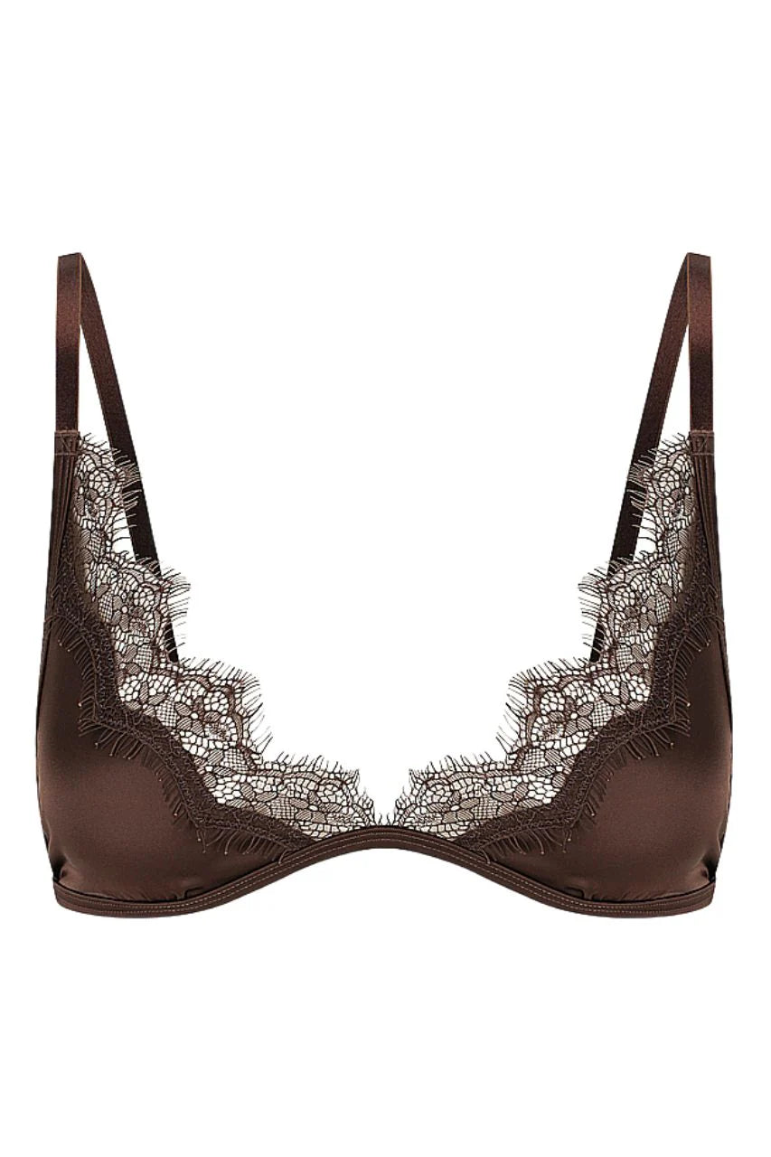 Kat The Label Sorrento Bralette Espresso