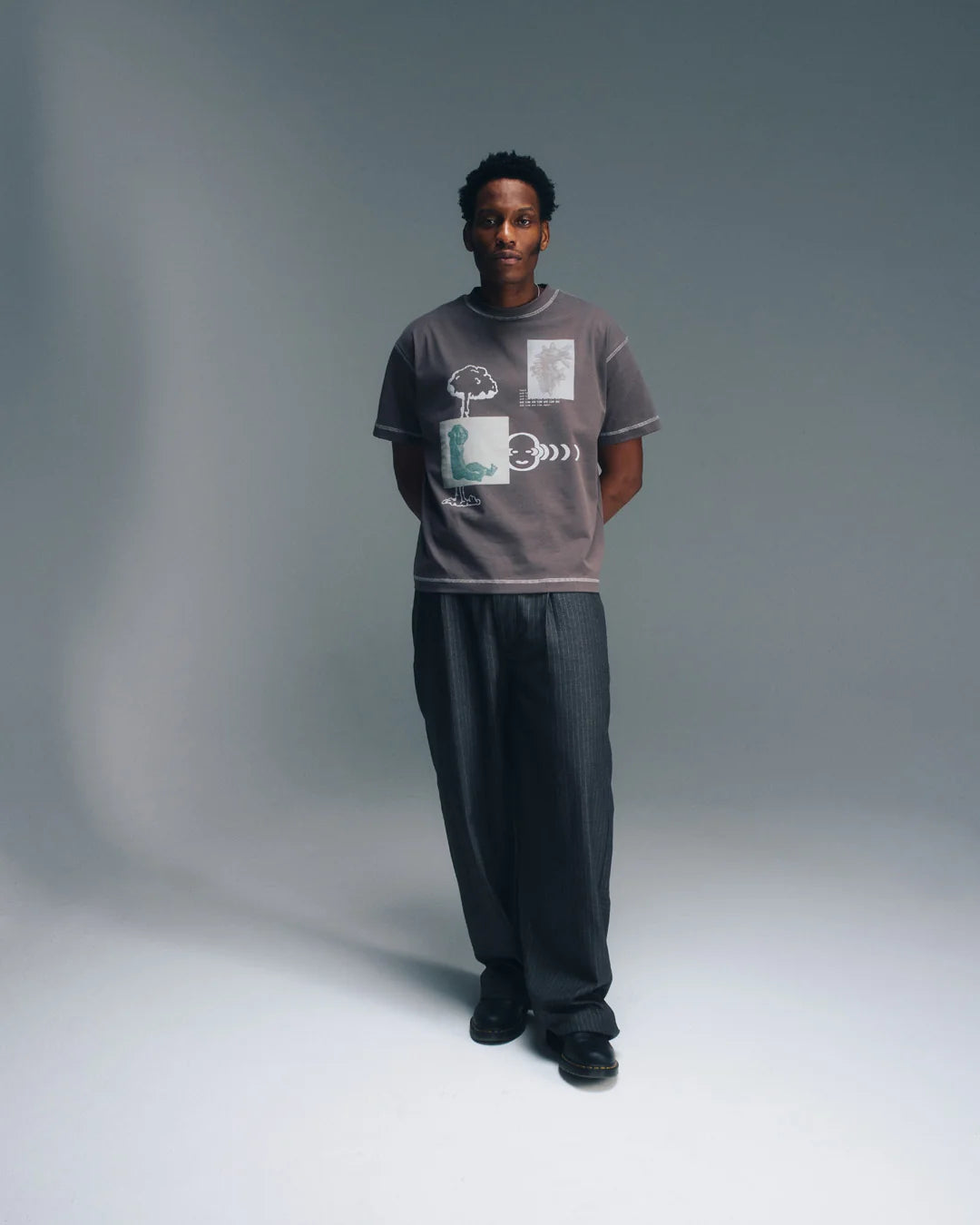 Candice Slouch Pants - Grey