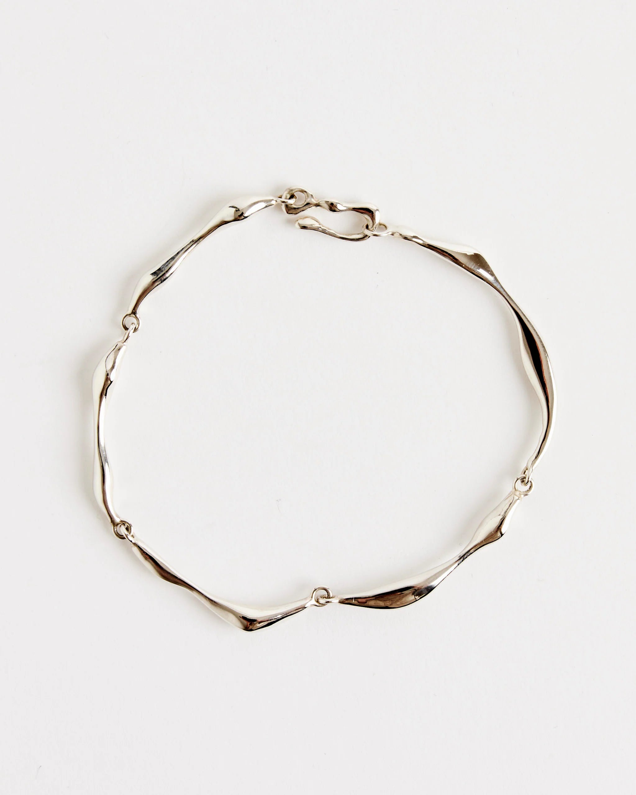 Faris Onda Anklet Sterling Silver