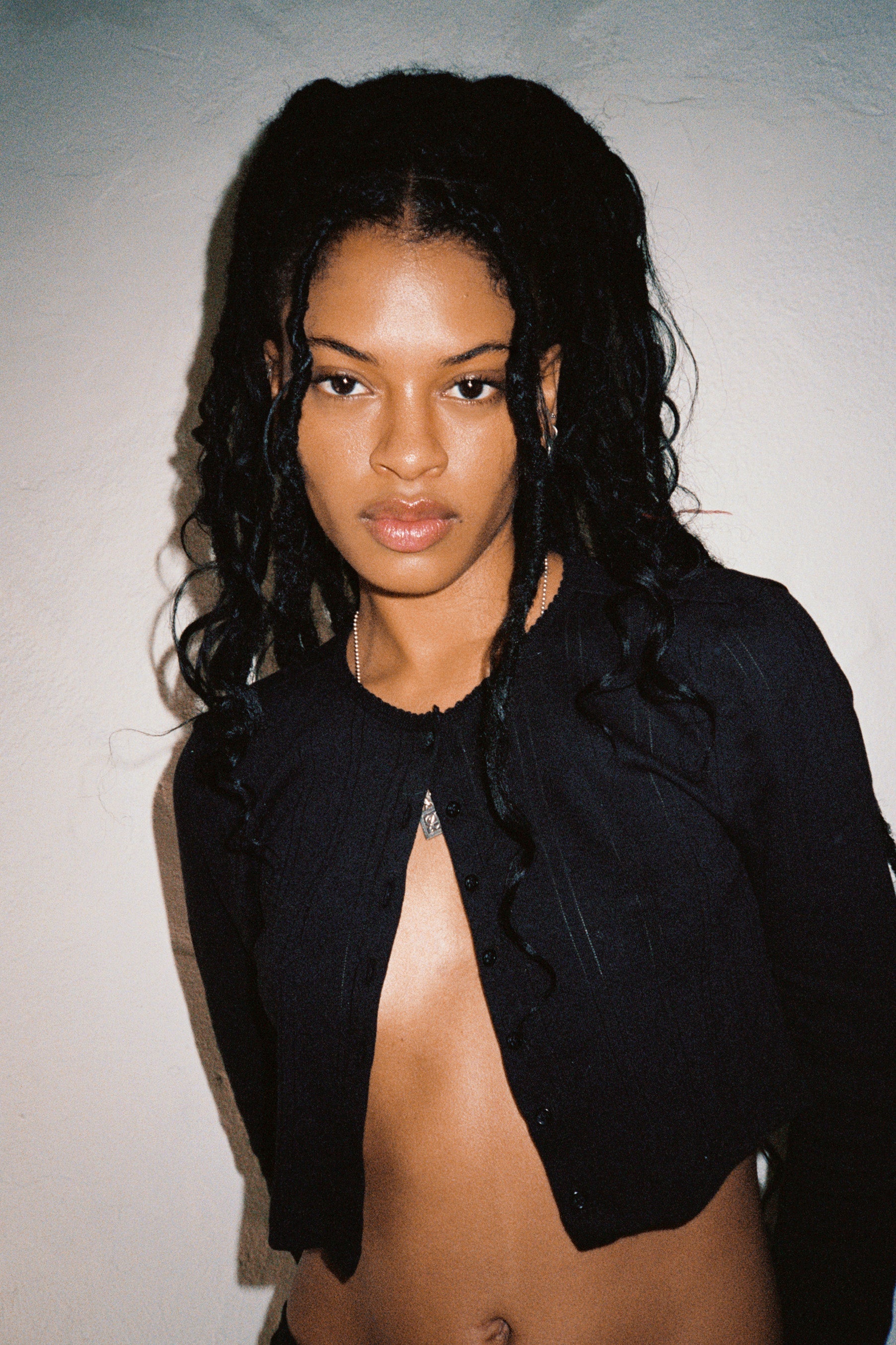 Cou Cou The Cropped Cardi Black