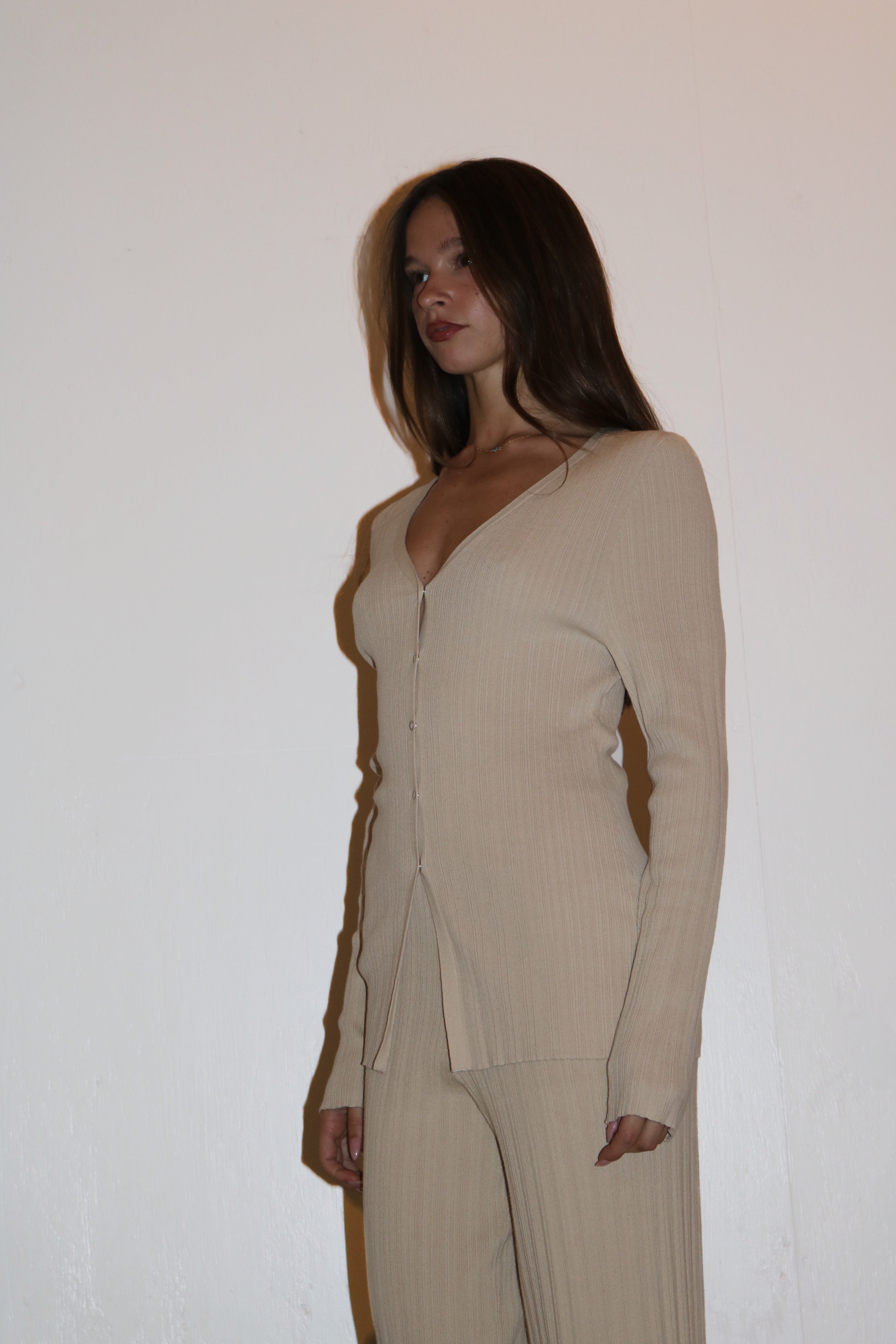 Zulu & Zephyr Rib Knit Cardigan Husk