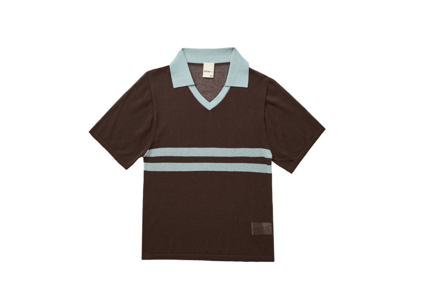 Find Me Now Short Sleeve Stripe Polo Cocoa Cream