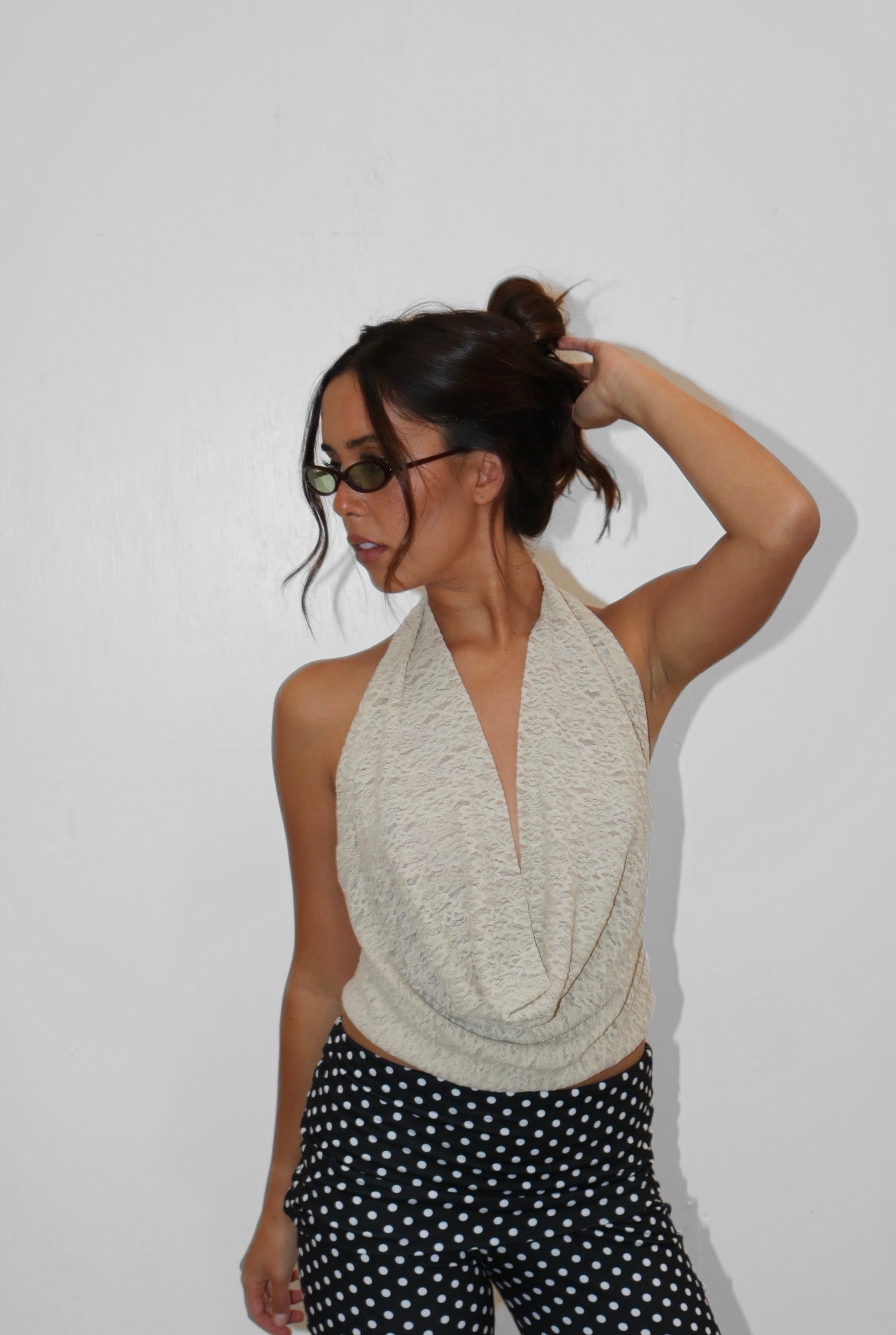 Campbell and Kramer Psyche Top Sandstone Lace