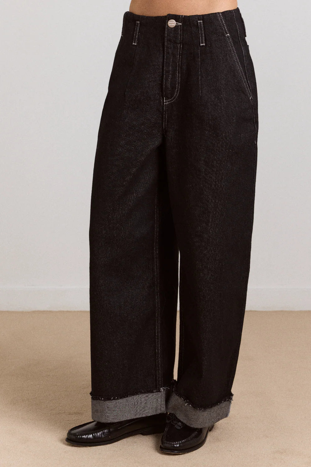 Damson Madder Loose Fit Pascal Jeans Black Wash