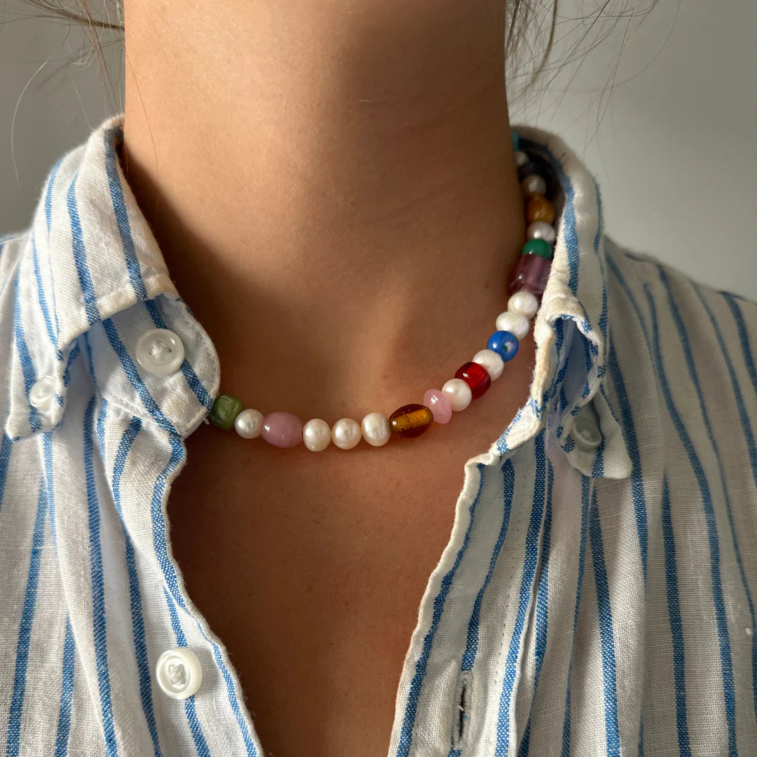 Briwok Ludovica Necklace Silver Hardware