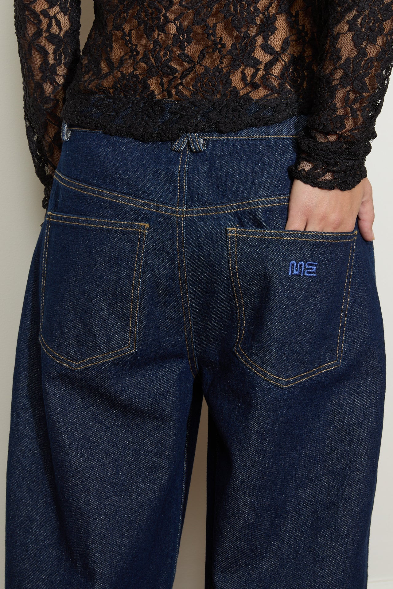 Maison Essentiele Low Rise Denim Jeans