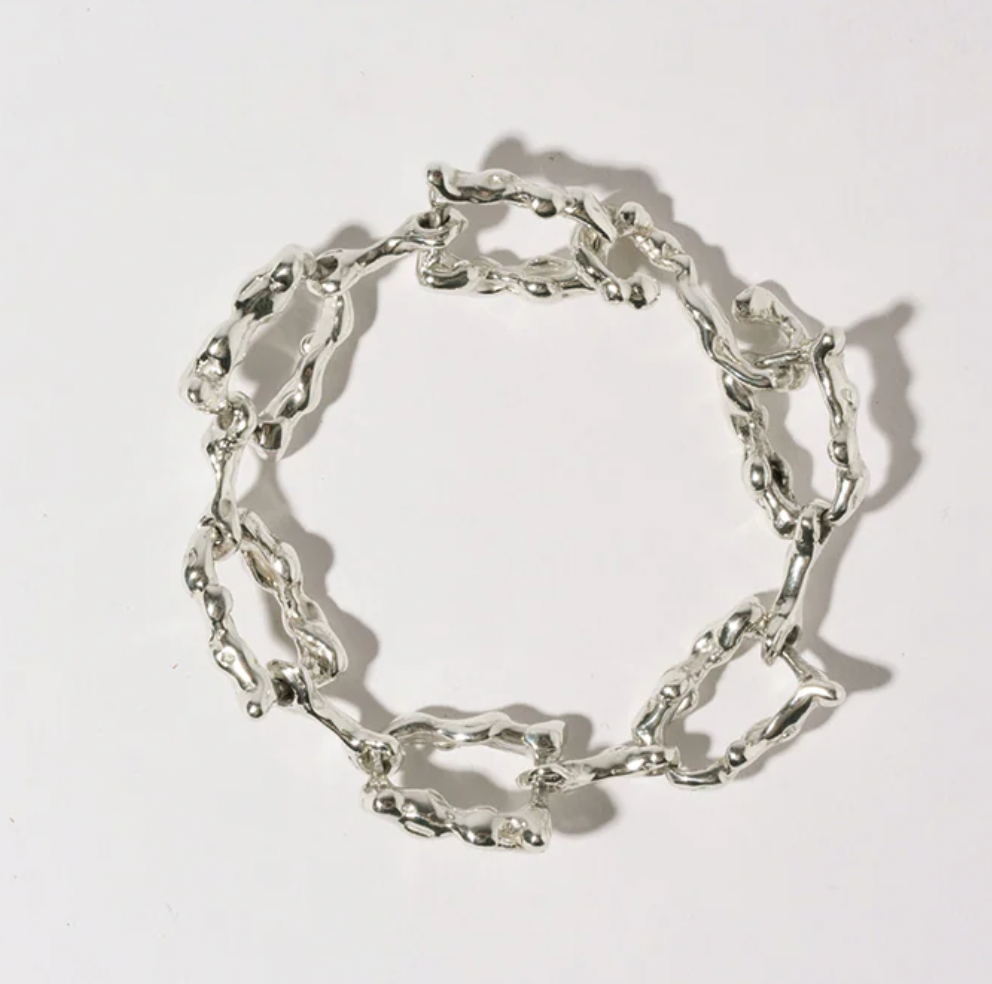 Faris Lava Link  Bracelet Sterling Silver