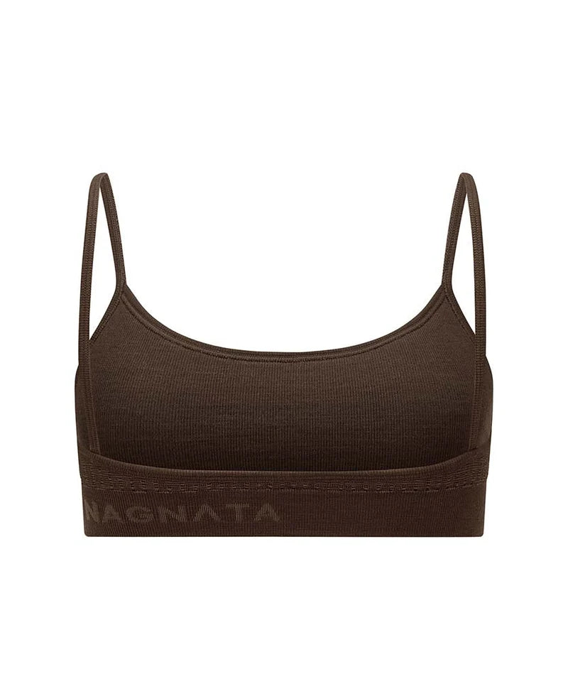 Nagnata Textured Ballet Wool Bralet Bark