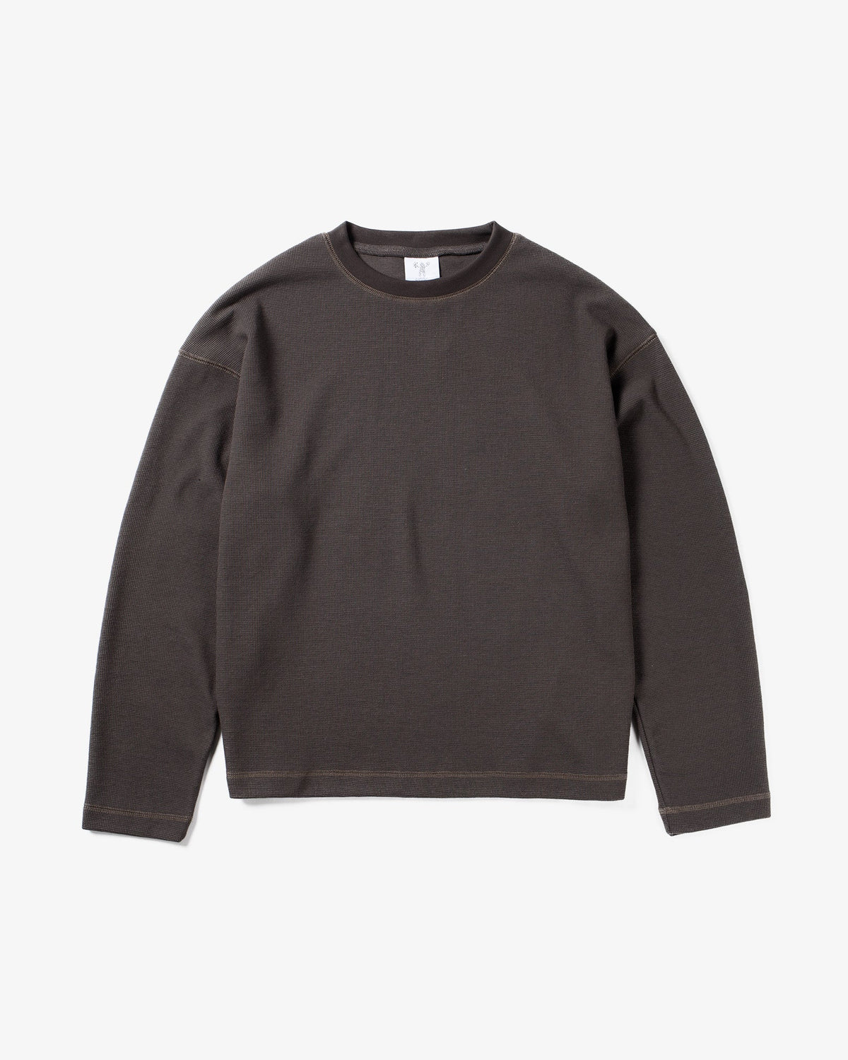 Candice Waffle LS Tee - Mud