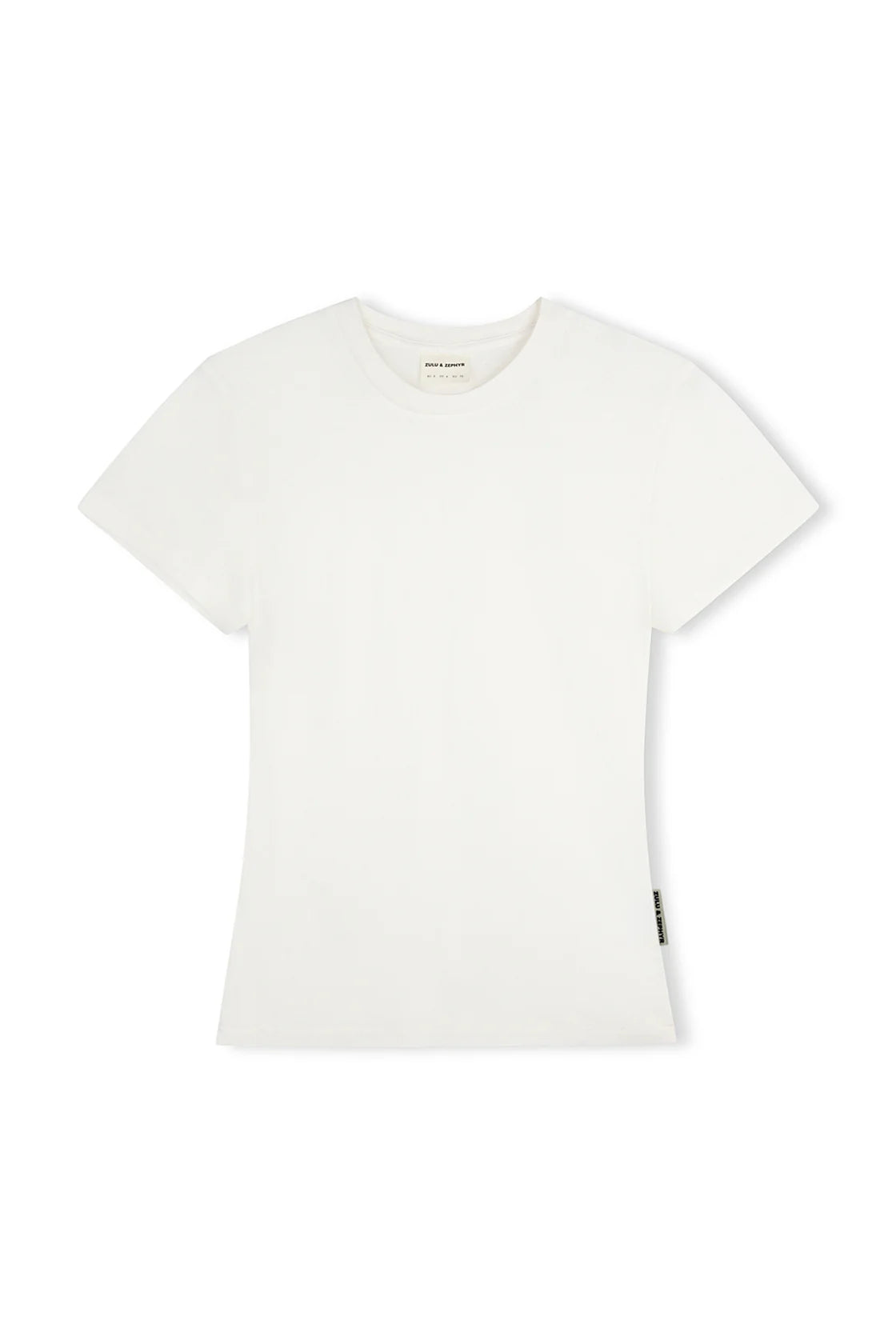 Zulu & Zephyr Hemp Jersey Tee Shirt White