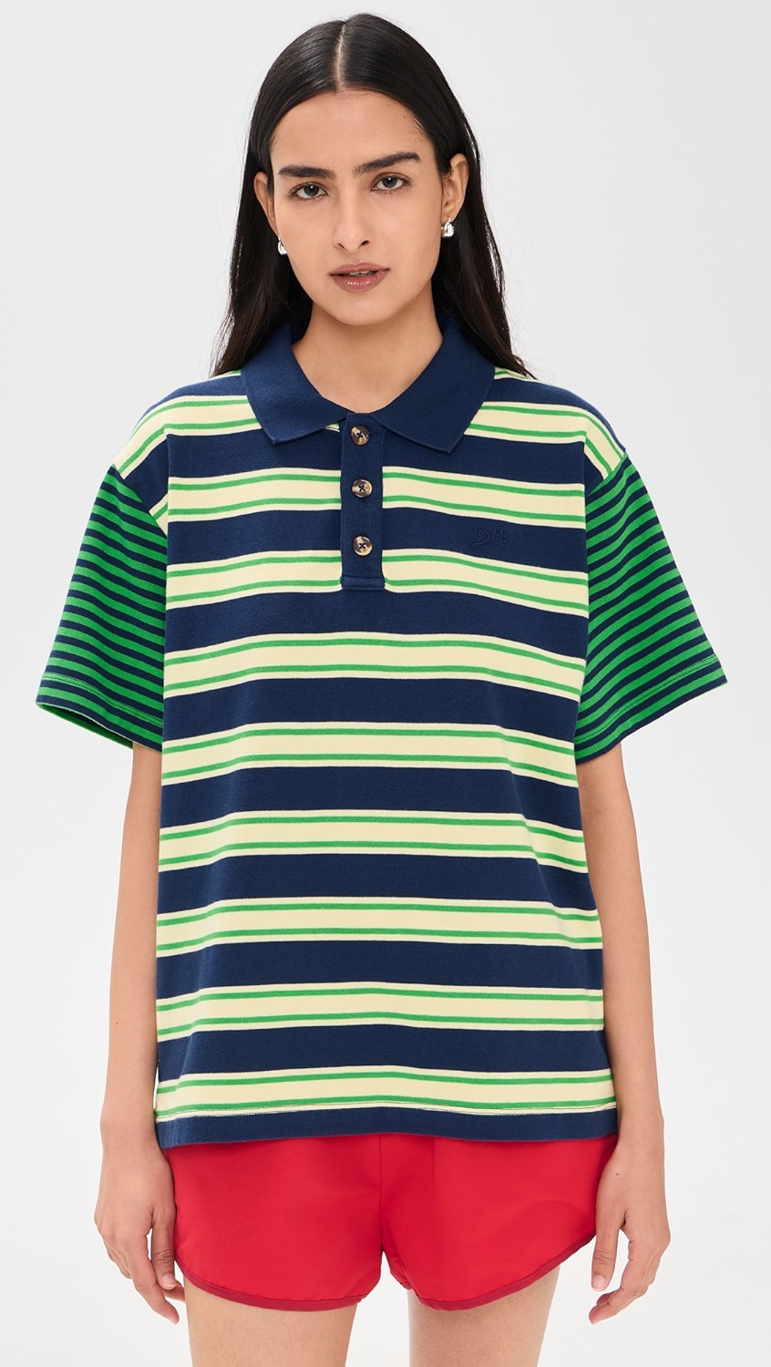 Damson Madder Zia Rugby Shirt Mix Stripe